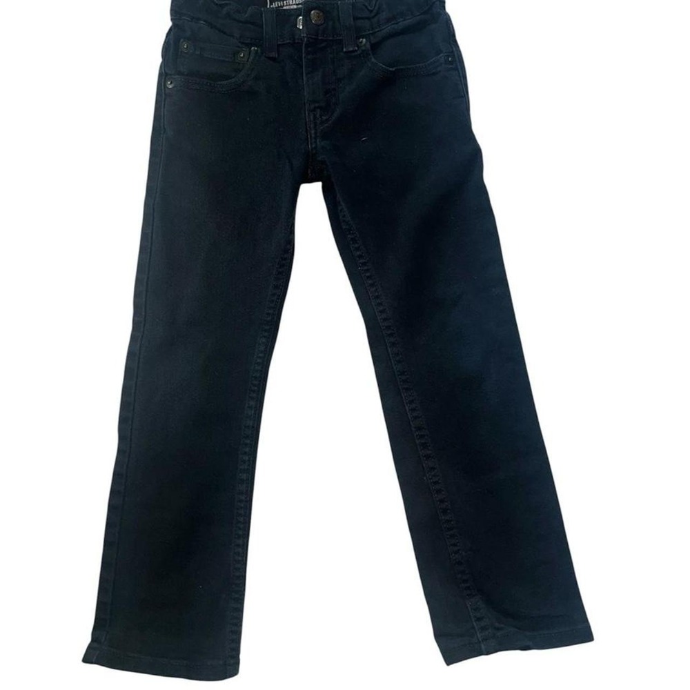 Signature by Levi Strauss Boys Straight Leg Black Jeans Size 6 Regular